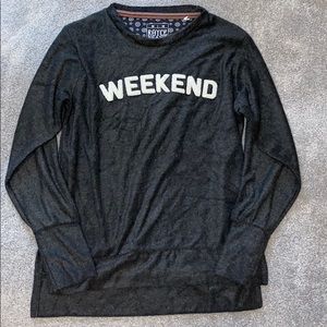 Grey sweatshirt the “weekend”
